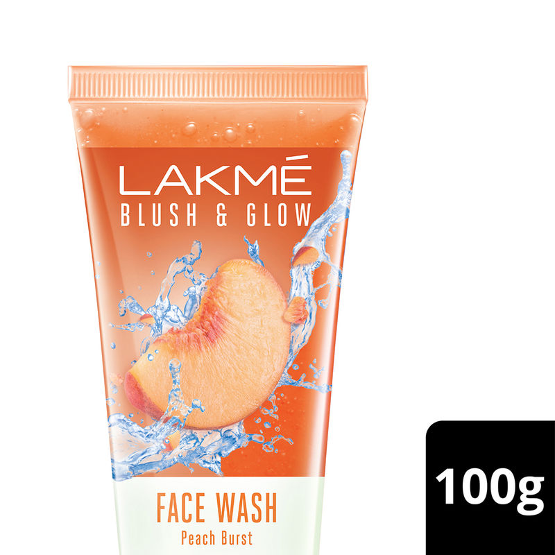 Lakme Blush & Glow Peach Gel Face Wash 100% Real Peach Burst