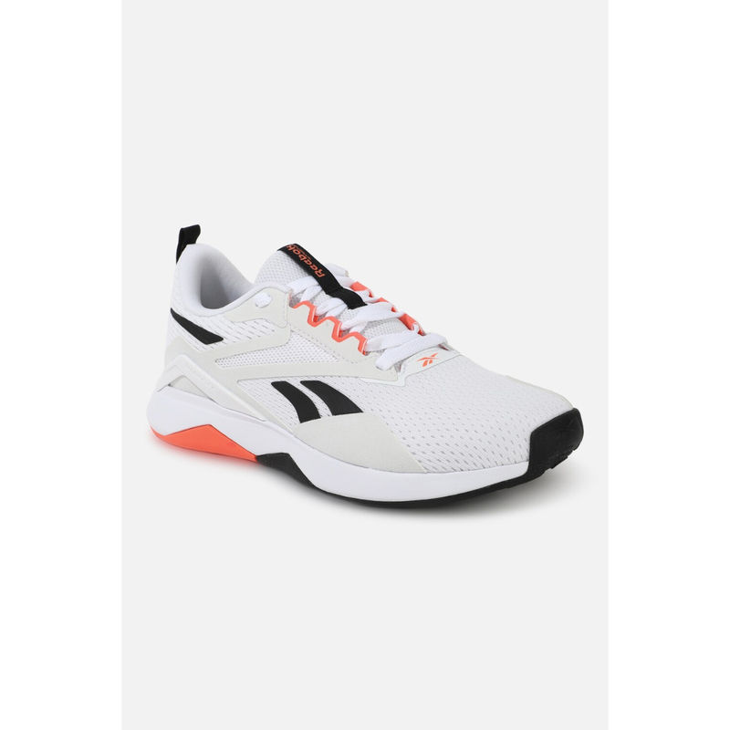 Reebok Women Nanoflex Tr 2 Training Shoes White & Black (UK 4)