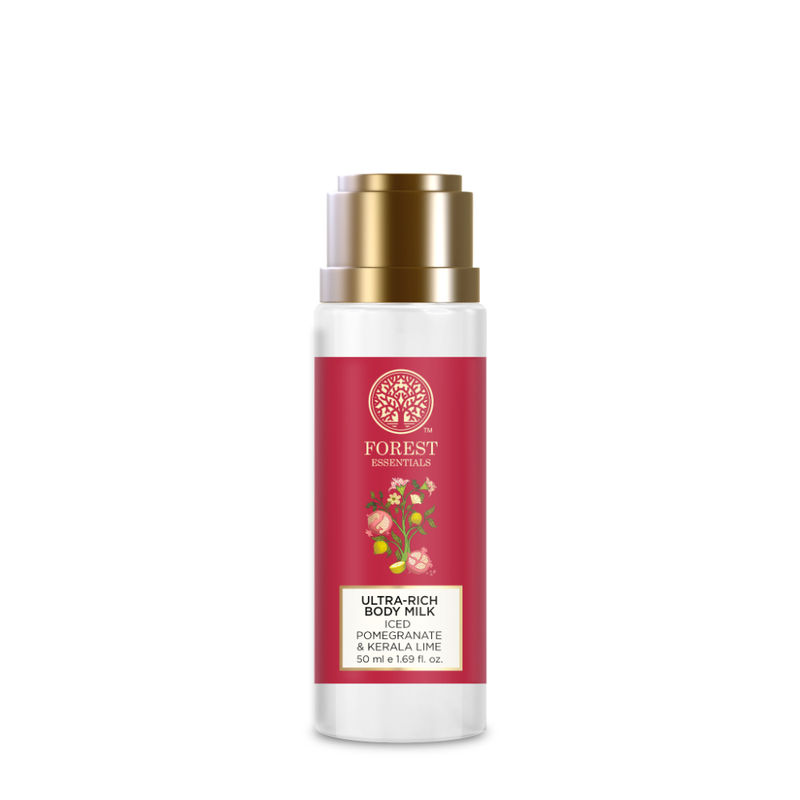 Forest Essentials Ultra Rich Body Milk Pomegranate Kerala Lime - Ayurvedic Moisturising Body Lotion