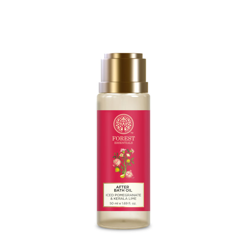 Forest Essentials After Bath Oil Pomegranate & Kerala Lime - Ayurvedic Nourishing After Shower Oil
