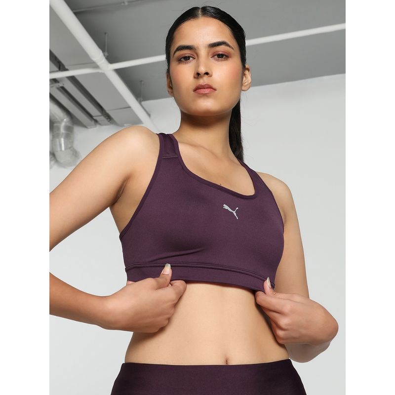 Puma 4Keeps Run Womens Purple Sports Bra (S)