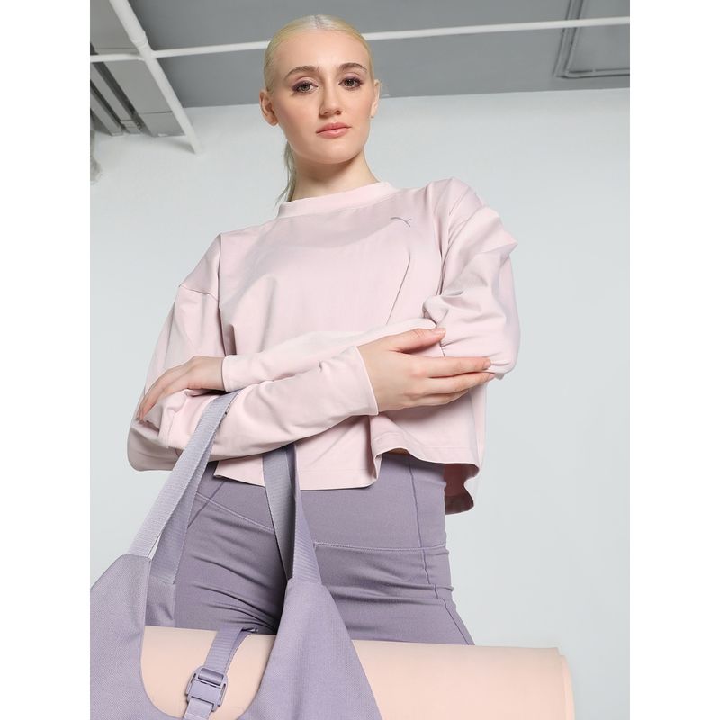 Puma Studio Cloud Spun Womens Pink Sweatshirt (M)