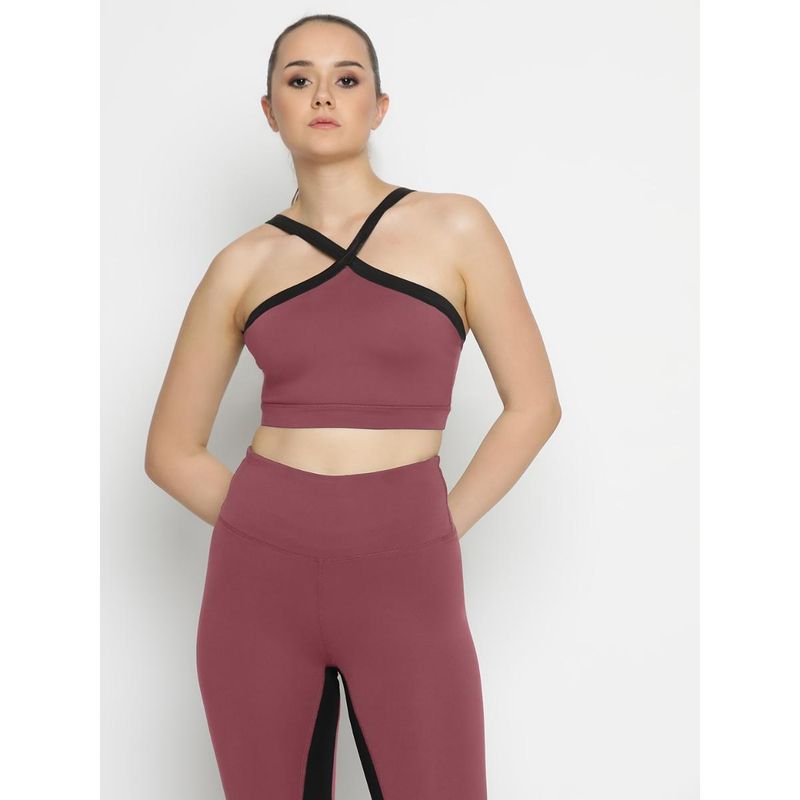 Wear Jukebox Radiant Sports Bra for Girls and Women Pink (S)