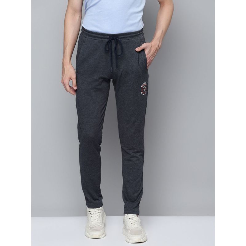 Alcis Men Navy Blue Solid Track Pants (M)