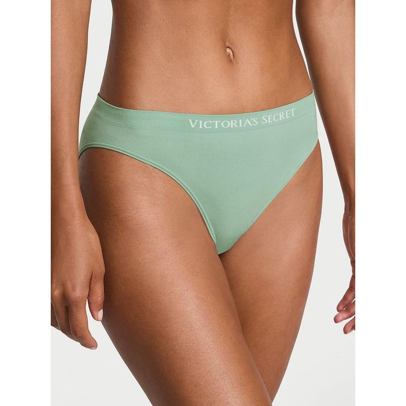 Victoria's Secret Seamless Bikini Panty - Green (XS)