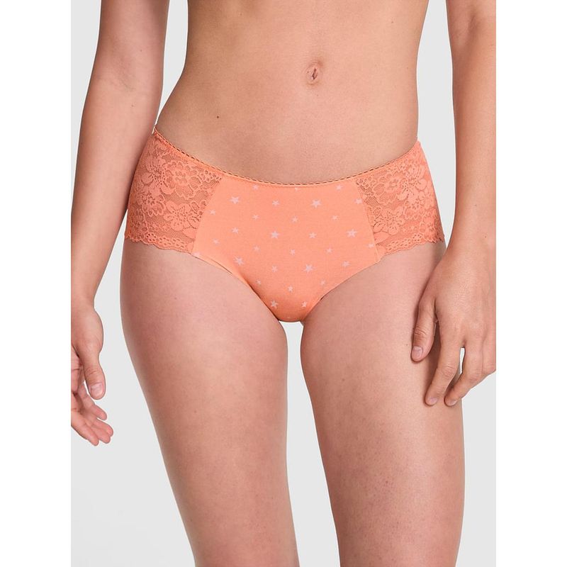 Victoria's Secret PINK No-Show Cheeky Panty - Peach (XS)