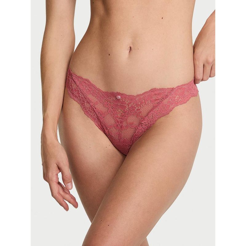 Victoria's Secret Dream Angels Lace Bikini Panty - Pink (S)