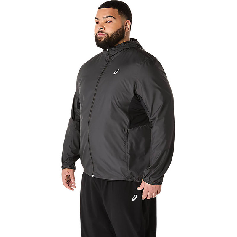 ASICS Mens Performance Black Hooded Jacket (XS)