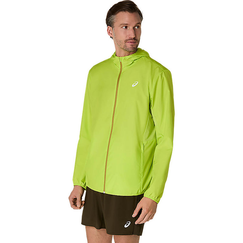 ASICS Mens Performance Neon Green Hooded Jacket (XS)