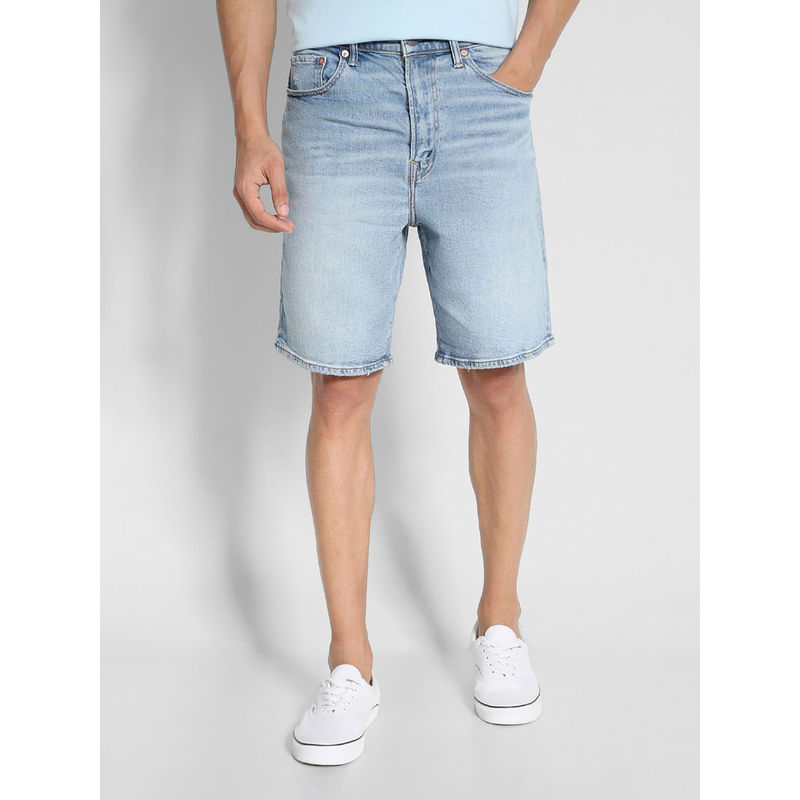 American Eagle Men Blue Easy Flex 9 Inches Loose Denim Shorts (36)