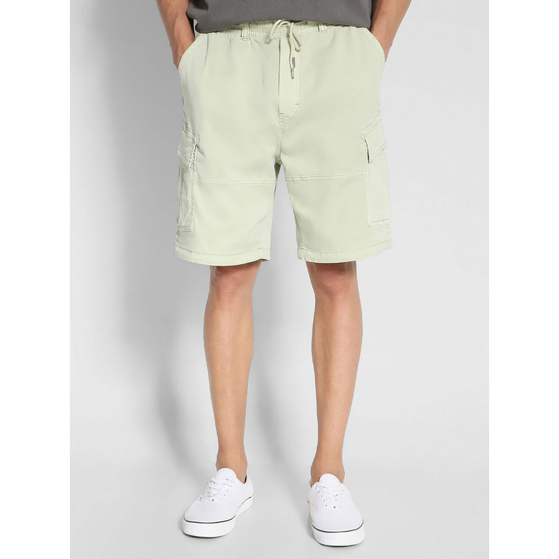 American Eagle Men Green Flex 9 Inches Relaxed Cargo Shorts (36)