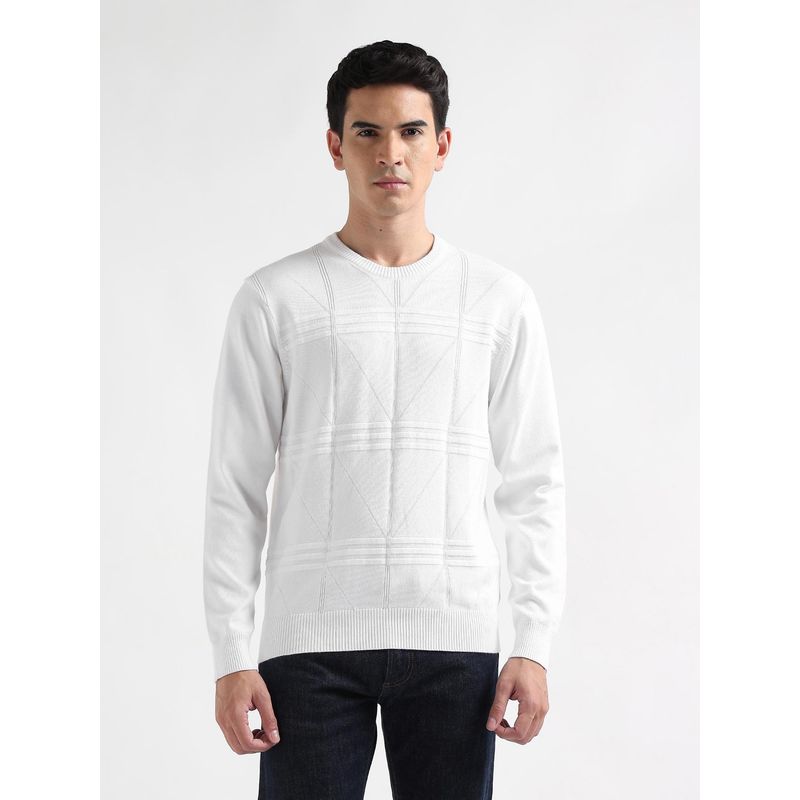 Arrow Mens Textured Regular Fit Sweater (XL)