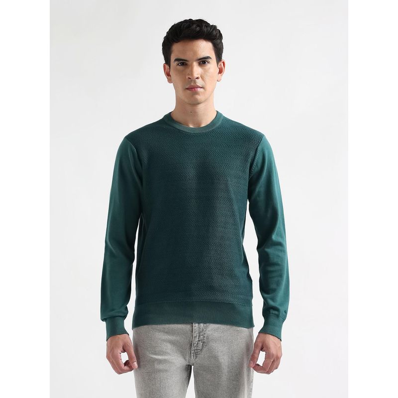 Arrow Mens Textured Regular Fit Sweater (S)