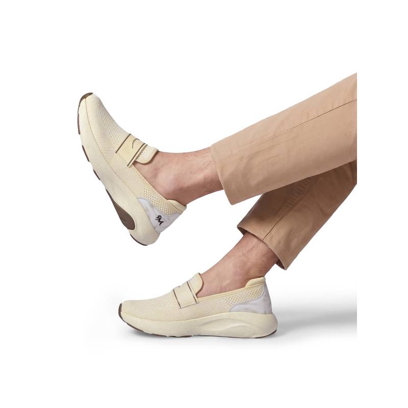 Neeman's The Loaker Loafers For Unisex - Cream (UK 4)