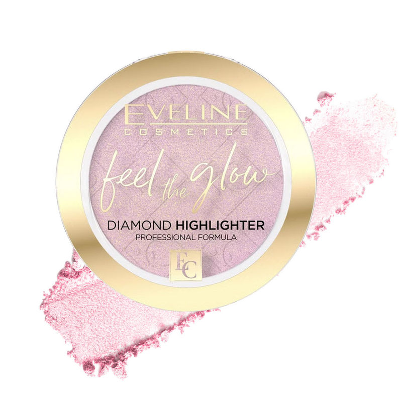 Eveline Cosmetics Feel The Glow Diamond Highlighter - 03 Rose Gold