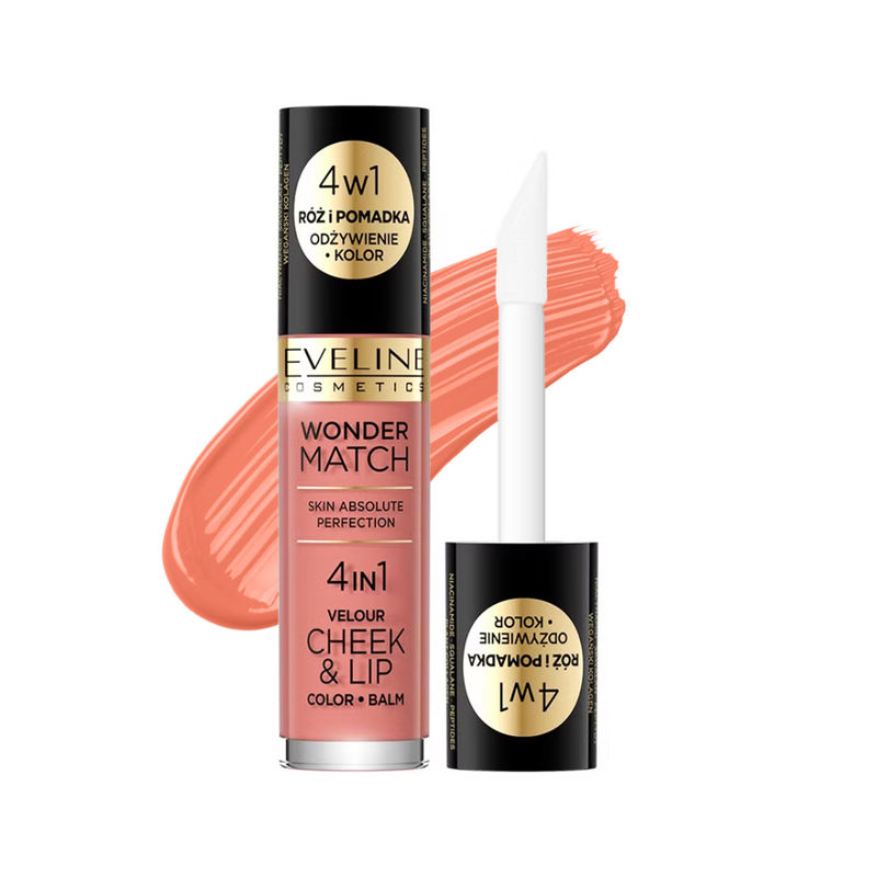Eveline Cosmetics Wonder Match 4 In 1 Cheek & Lip - 01
