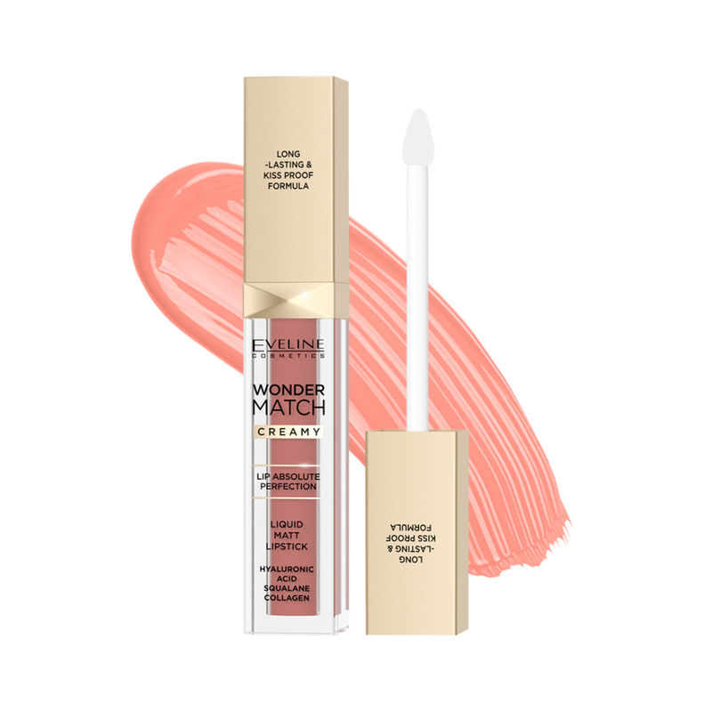 Eveline Cosmetics Wonder Match Creamy Liquid Matt Lipstick - 09 Dream Nude
