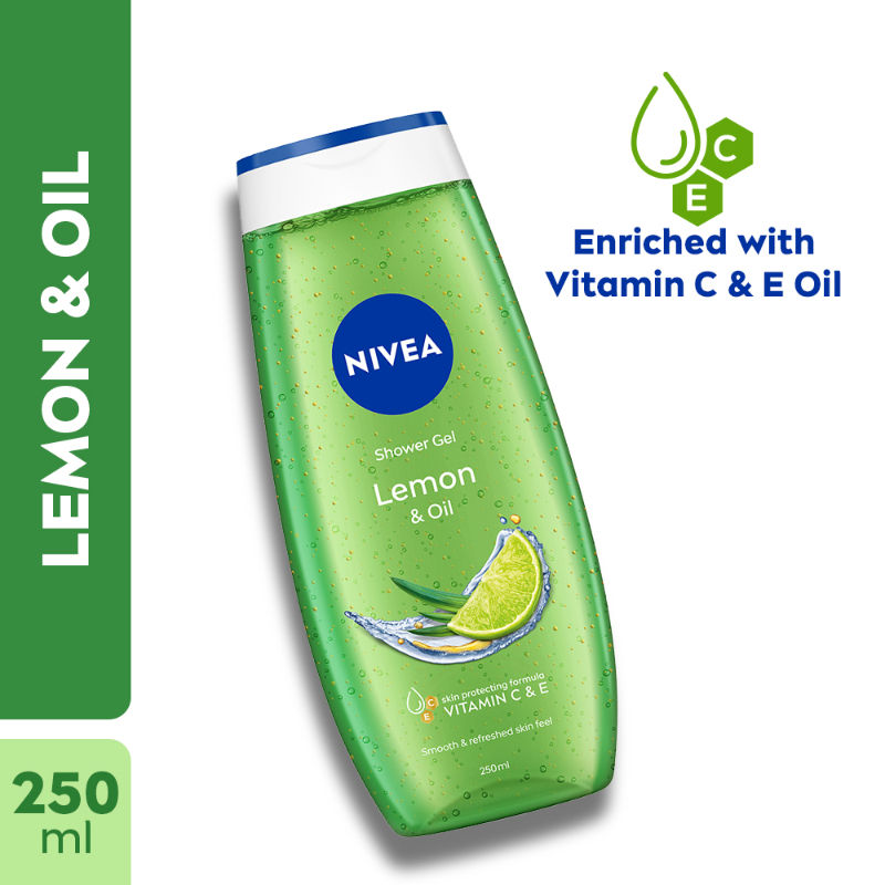 NIVEA Lemon & care oil Body wash for long-lasting freshness