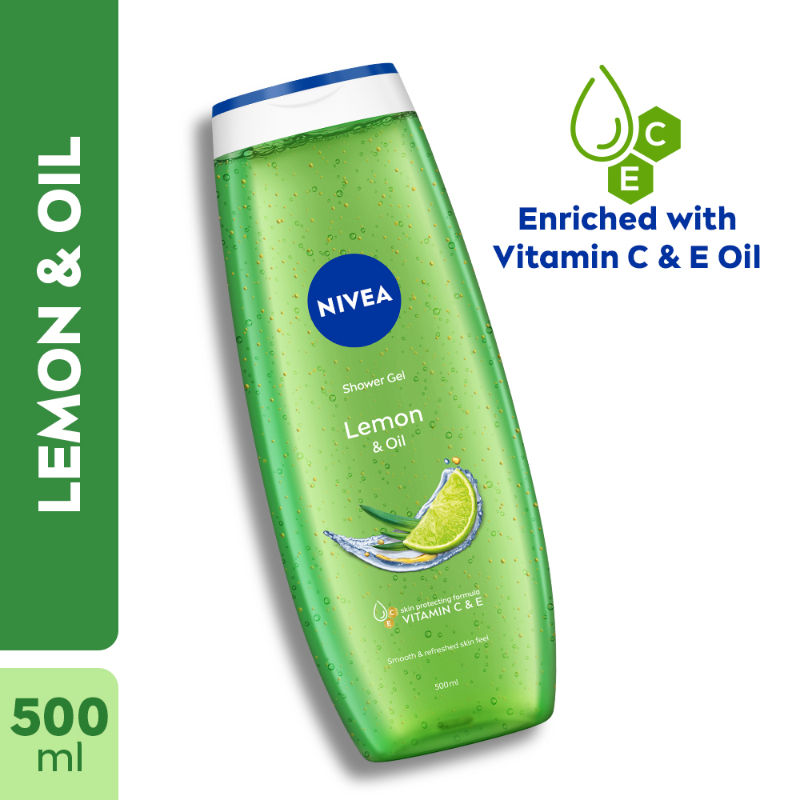 NIVEA Lemon & care oil Body wash for long-lasting freshness