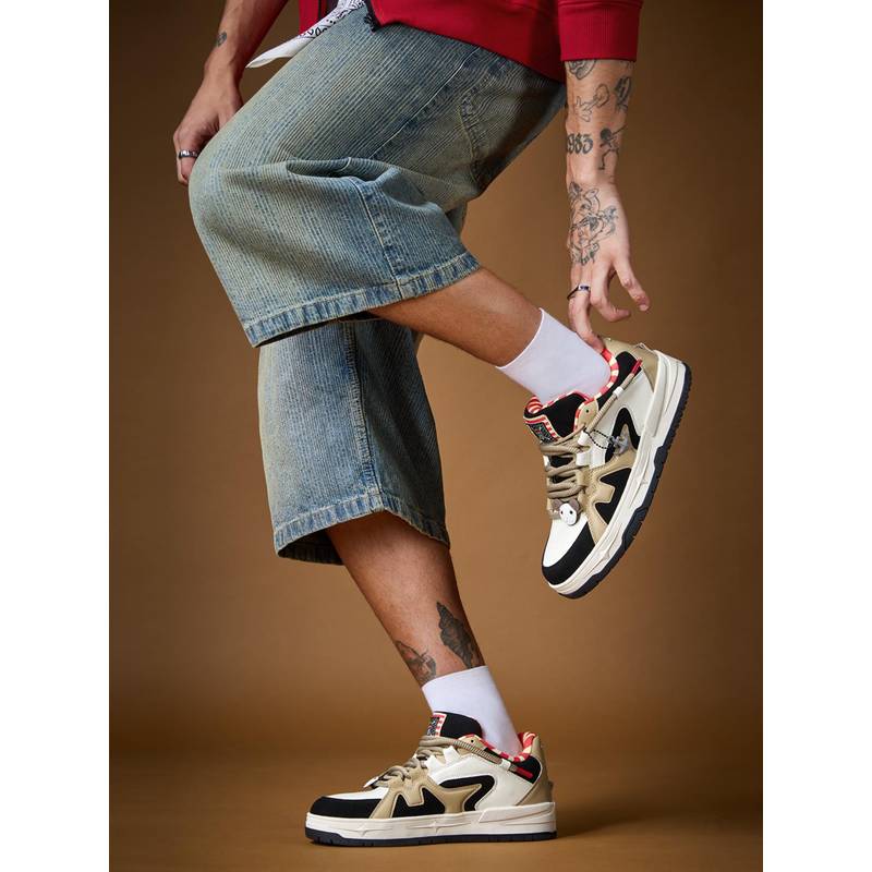 The Souled Store One Piece Going Merry Men Sneakers - Beige - Image 1