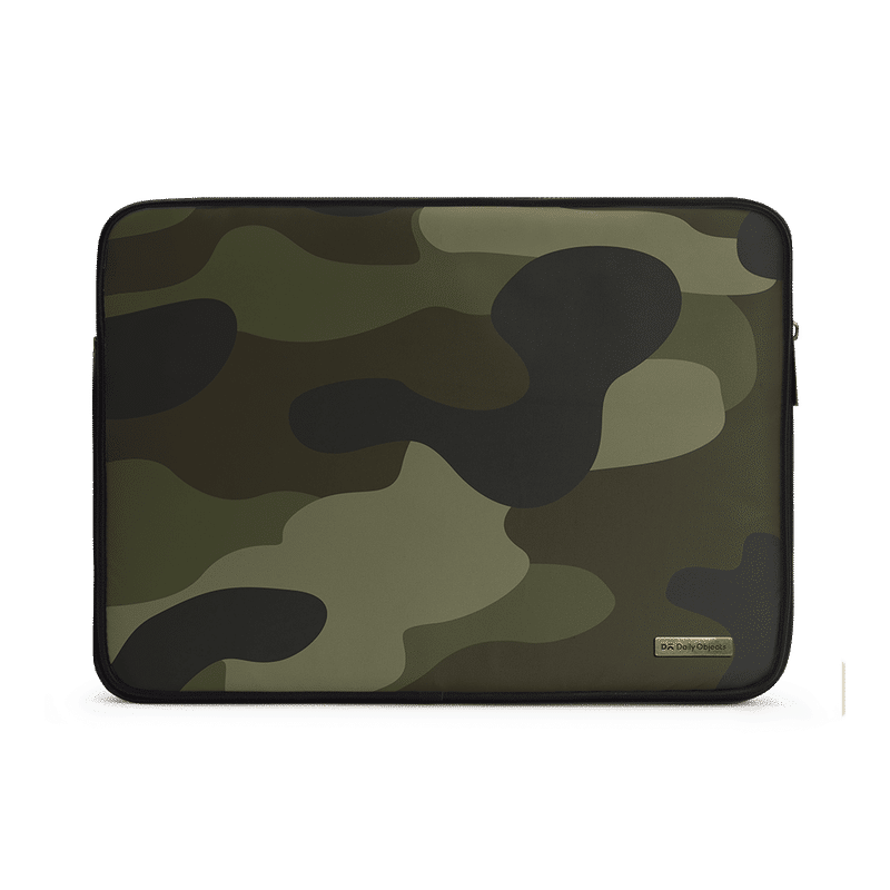 Dailyobjects Dark Camo Zippered Sleeve For Laptop/macbook - 13 Inch