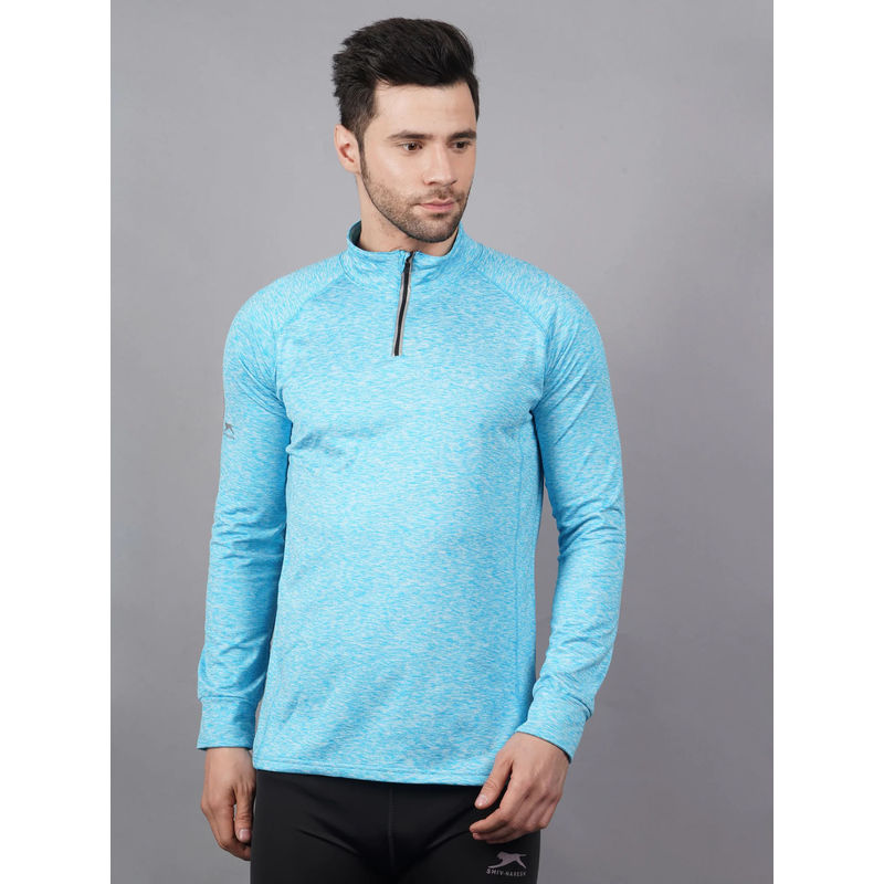 Shiv Naresh Blue Polyester Solid T-Shirt (36)