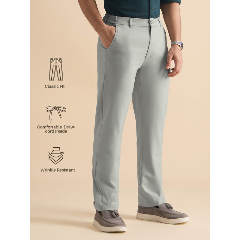 The Souled Store Super Steel Men Casual Trouser (30)