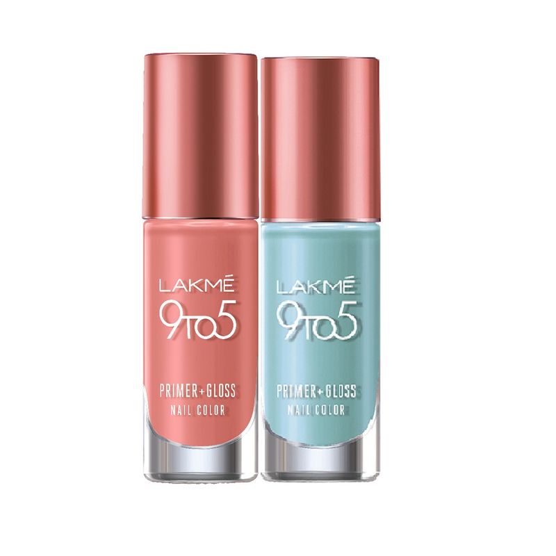 Buy Lakme Primer + Gloss Nail Polish Pastels Collection Online