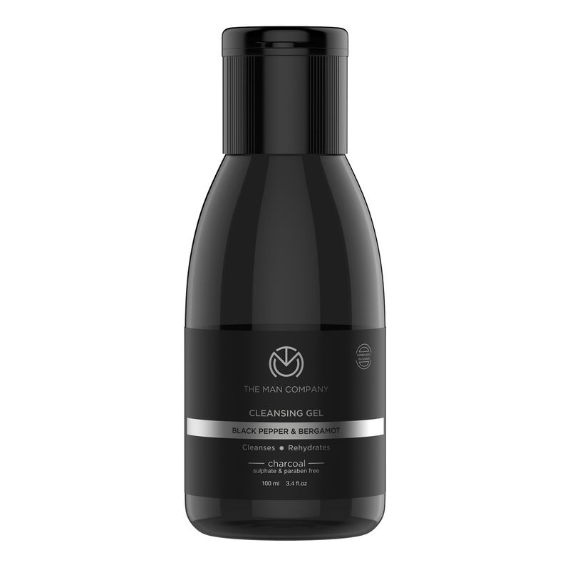 Buy The Man Company Charcoal Cleansing Gel With Bergamot & Black Pepper