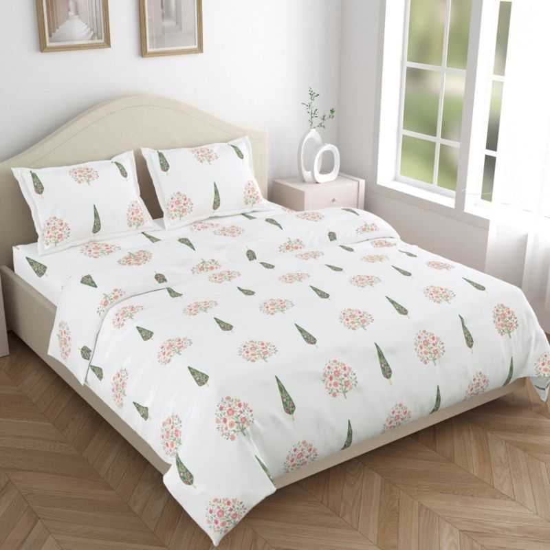 Haus & Kinder Tree Of Life 186 Tc Cotton 100% Printed Flat (King) Bedsheet (King)