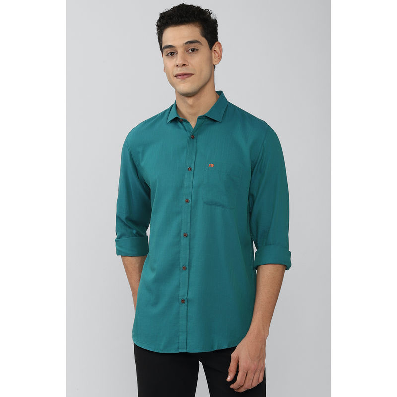 Peter England Men Green Casual Shirts (40)