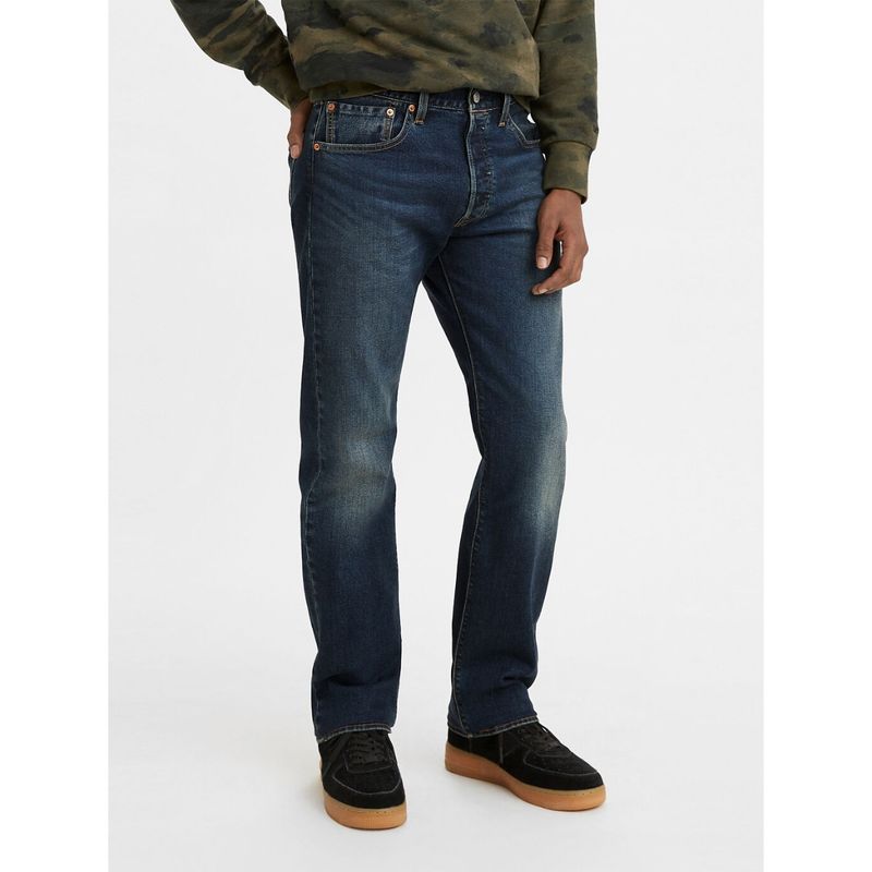 Levi's Mens 501 Blue Regular Fit Jeans (40)