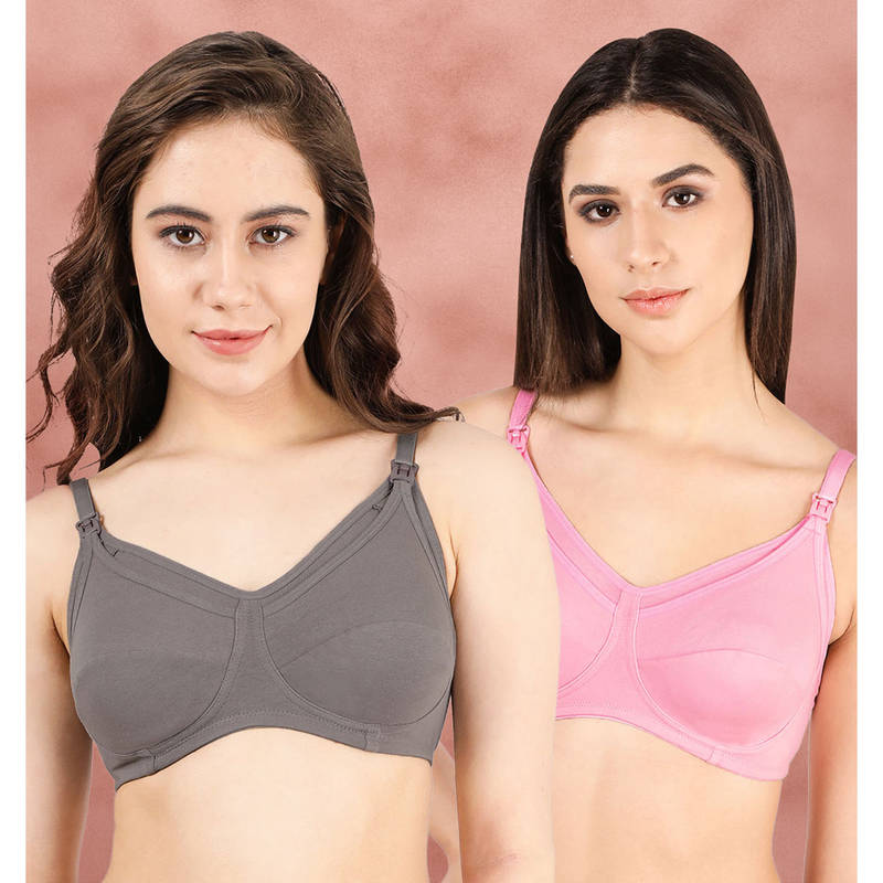 Shyaway Clip-On Full Coverage Nursing Bra (Pack of 2) (32C)