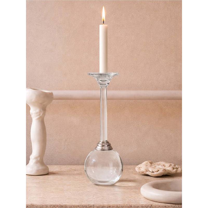 Aarvi Decor Crystal Ball Celestial Orb Candle Holder (S)