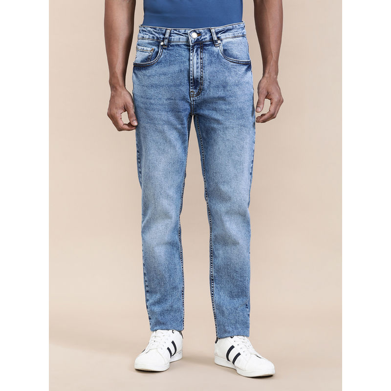 Crocodile Blue Stone Wash Soft Feel Slim Fit Jeans (34)