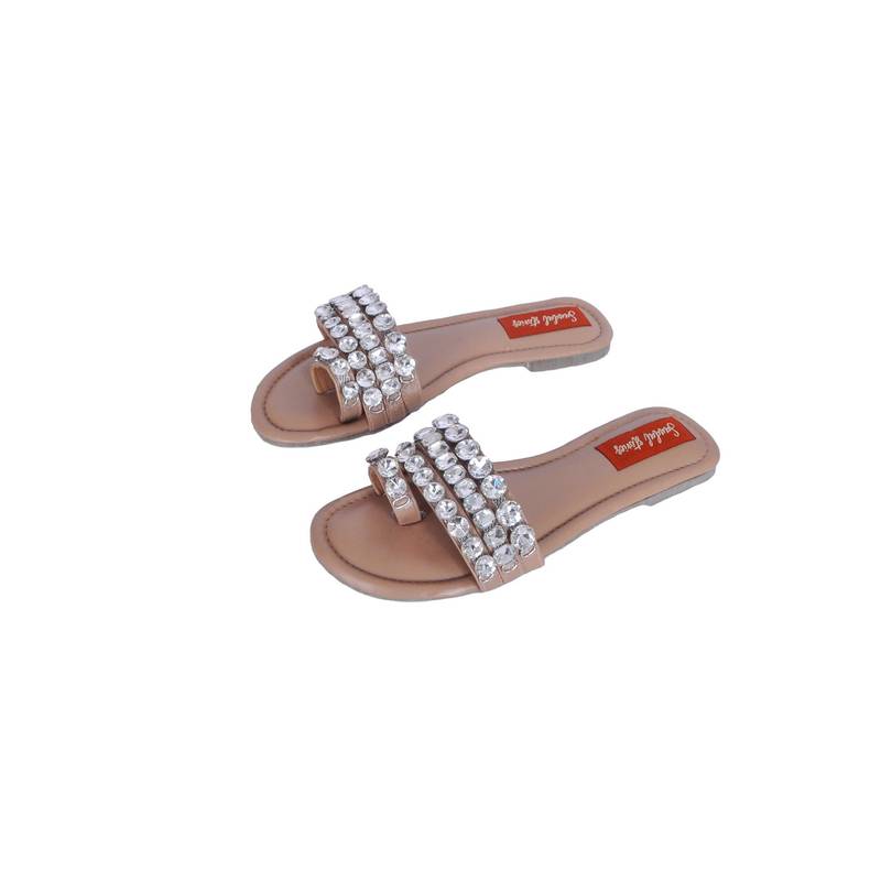 Sandal Stories Rhinestone Cushioned Flats (EURO 40)