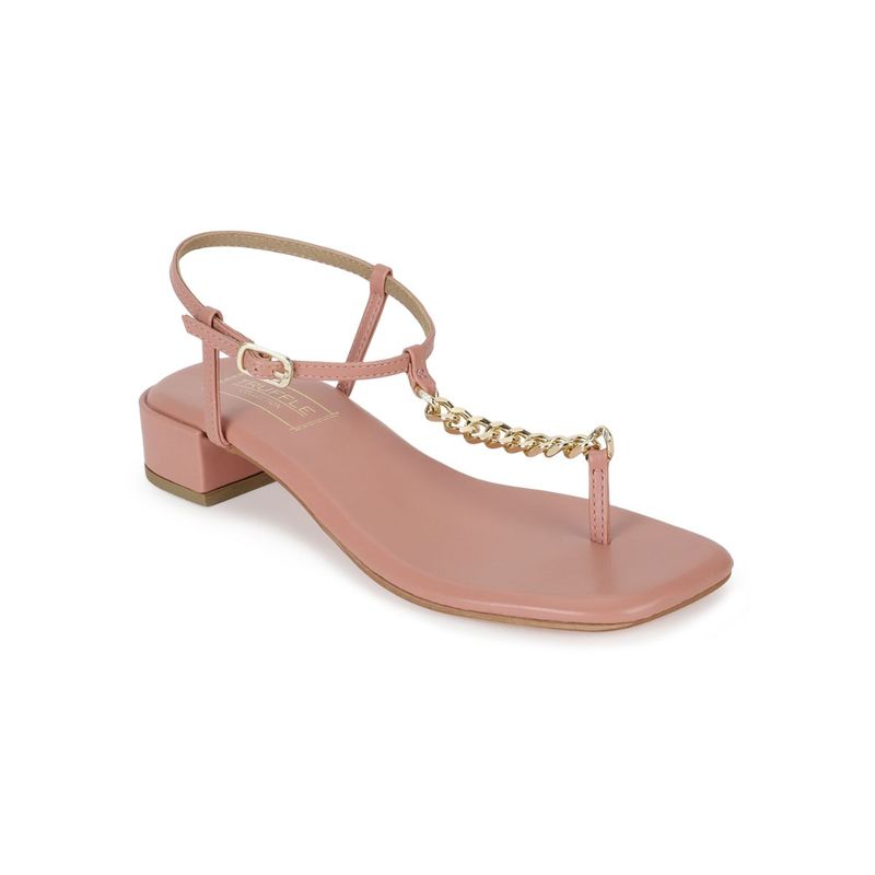 Truffle Collection Nude Solid Heels (UK 4)
