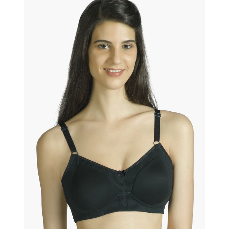Amante Minimizer Non-Padded Non-Wired High Coverage Bra - Black (38DD)