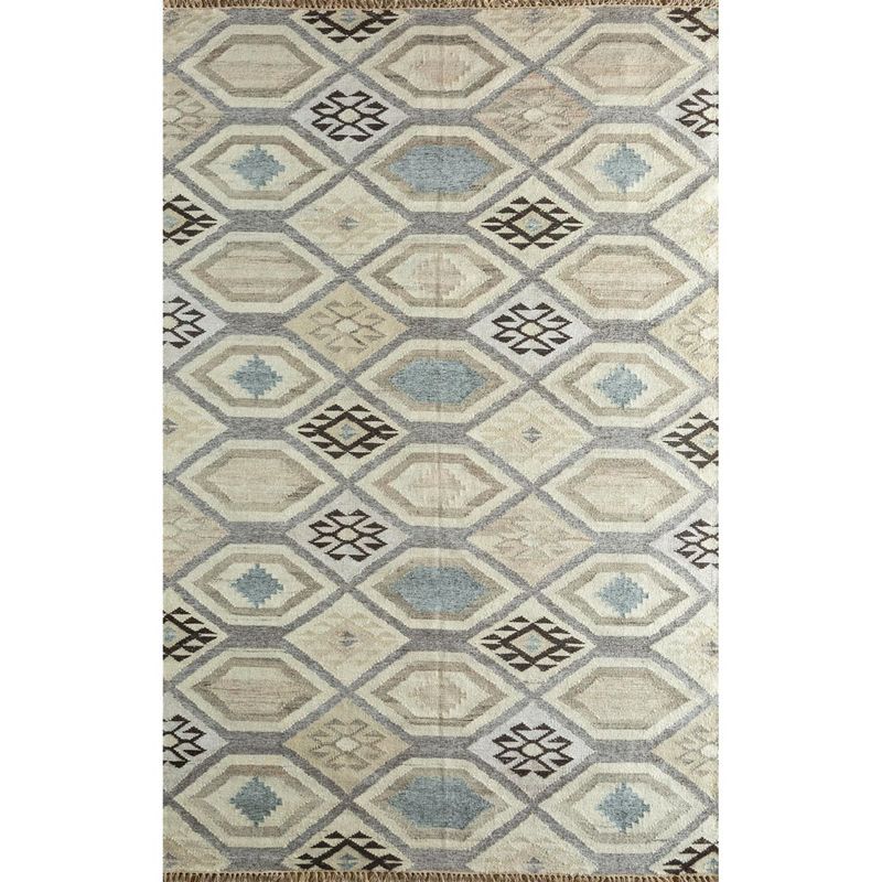 Buy Jaipur Rugs Flat Weaves Rectangle 5X8 Feet Wool and Viscose Modern