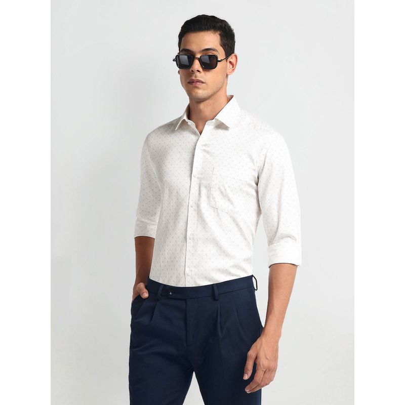 Arrow Printed Auto Press Formal Shirt (46)