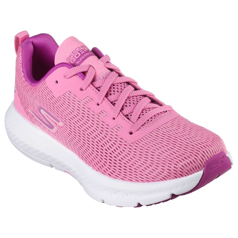 SKECHERS GO RUN SUPERSONIC Pink Running Shoes (UK 4)