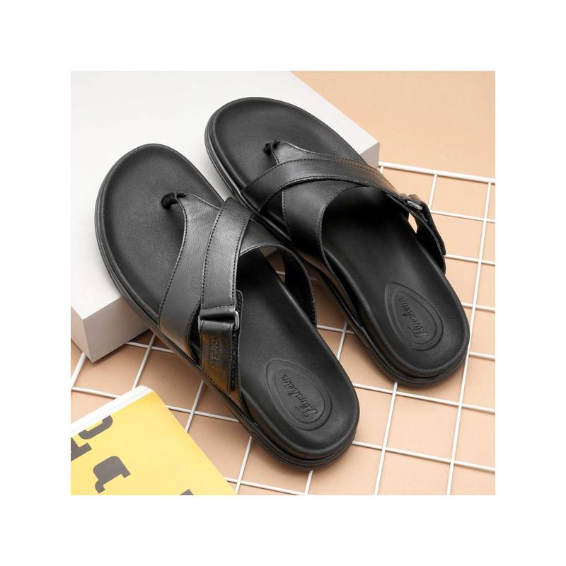 Florsheim The Comet Black Men Cross Strap Sandals (EURO 43)