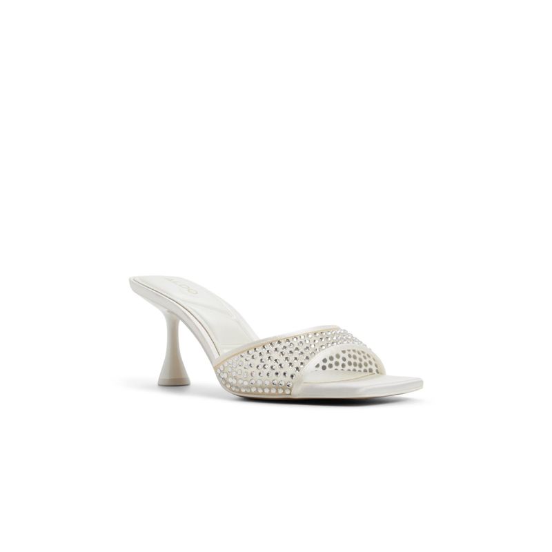 Aldo AGATHA Women's White Sandal Heels (UK 6)