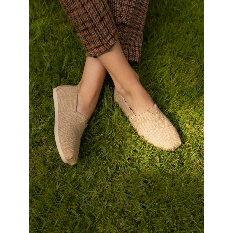 Toms natural burlap outlet women's classics