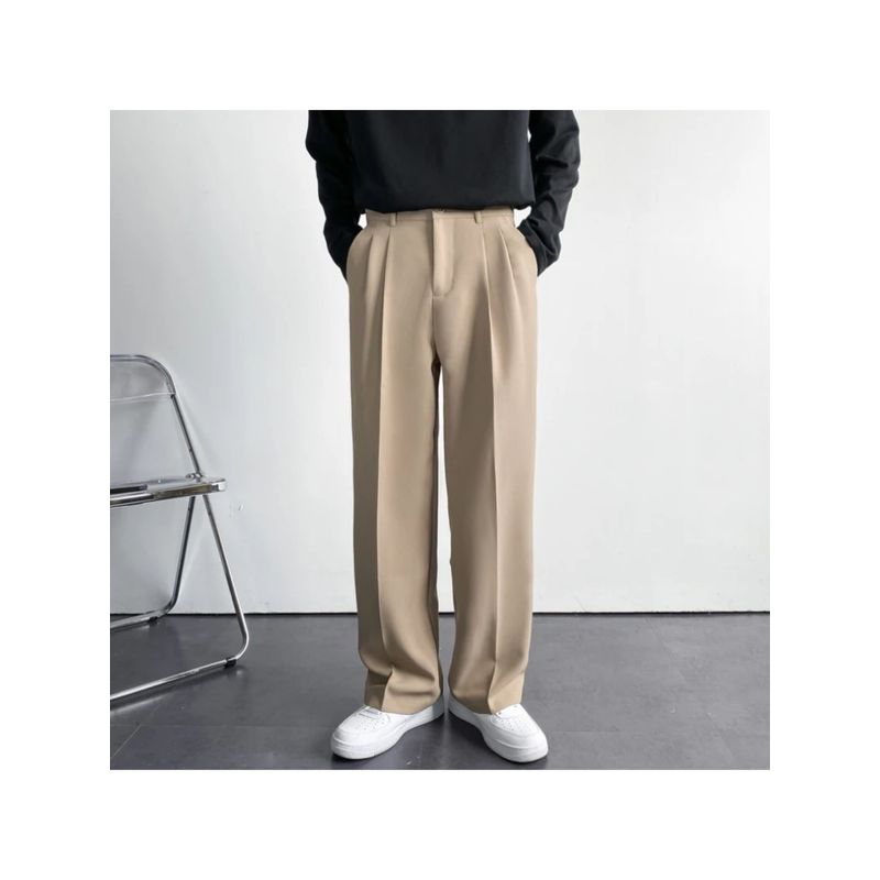 Off Duty India Korean Baggy Loose Fit Pants For Men Camel Nude (2XL)