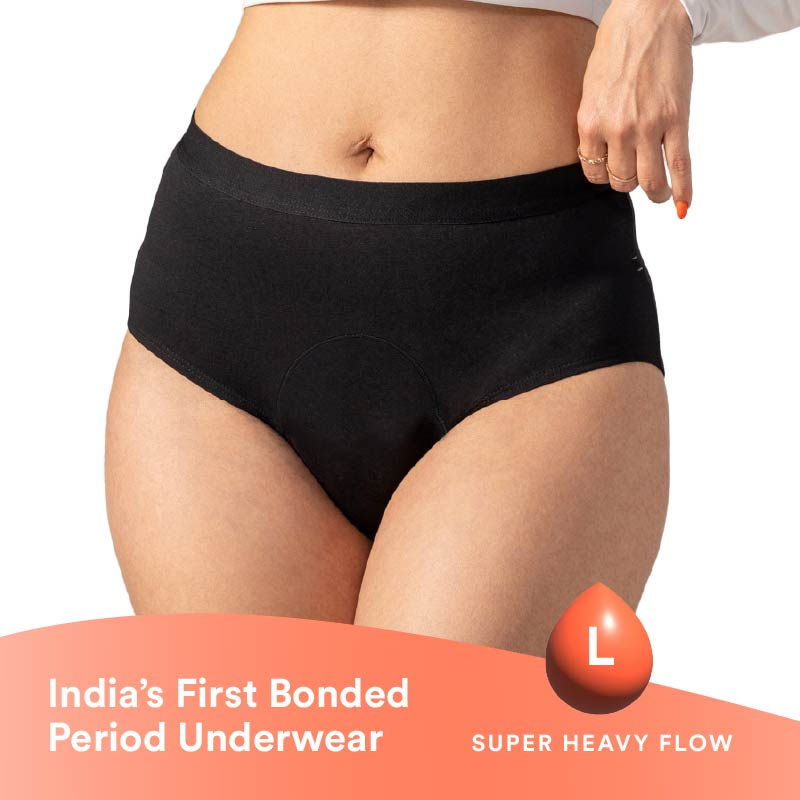 Mahina Ohh So Soft Modal Super Heavy Flow Period Panties Reusable - L
