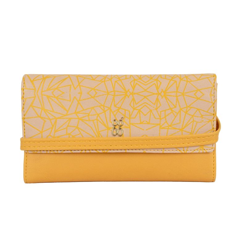 Baggit Patchup Large Yellow Wallet Buy Baggit Patchup Large Yellow