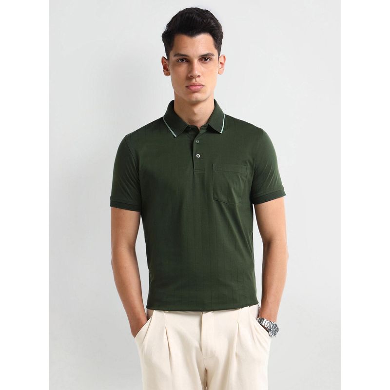 Arrow Men's Green Polo T-Shirt (M)