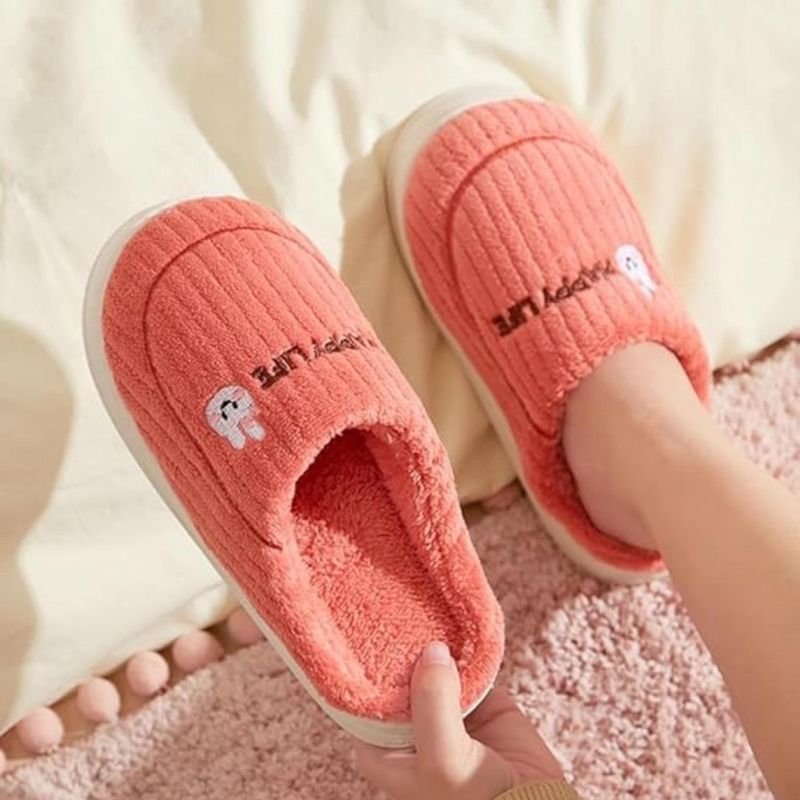 Drunken Room Slippers for Women-Coral (EURO 40)