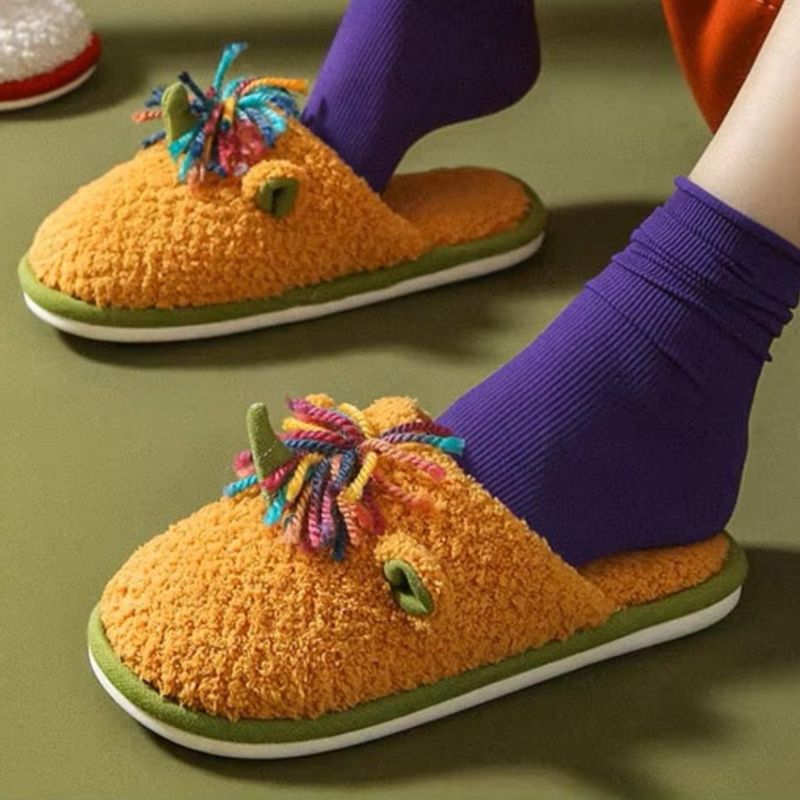 Drunken Room Slippers for Women-Mustard (EURO 38)